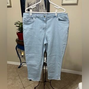 Ruby Rd. Petite Raw Hem Jean - 16P